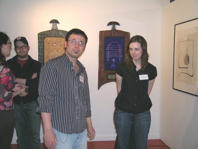Artists at the opening of Text