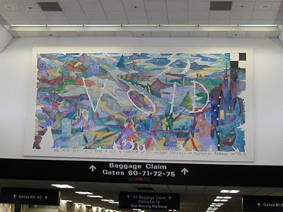 William Wiley painting in San Francisco Airport